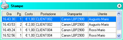 Monitor delle stampe